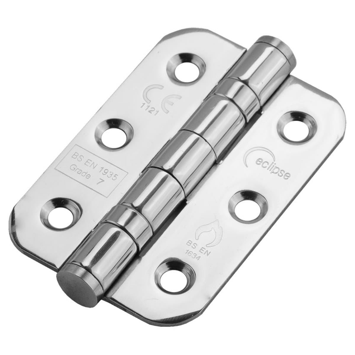 ECLIPSE STAINLESS STEEL BALL BEARING HINGE RADIUS G7 76x51x2 PSS PR