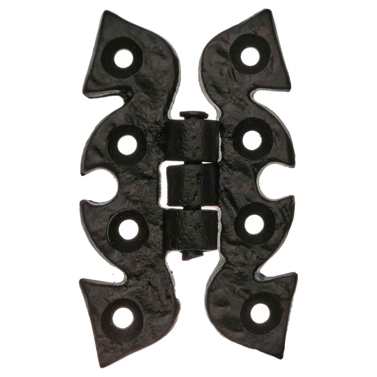 BLACK ANTIQUE BUTTERFLY PATTERN CABINET HINGE 68x51 ABK PR