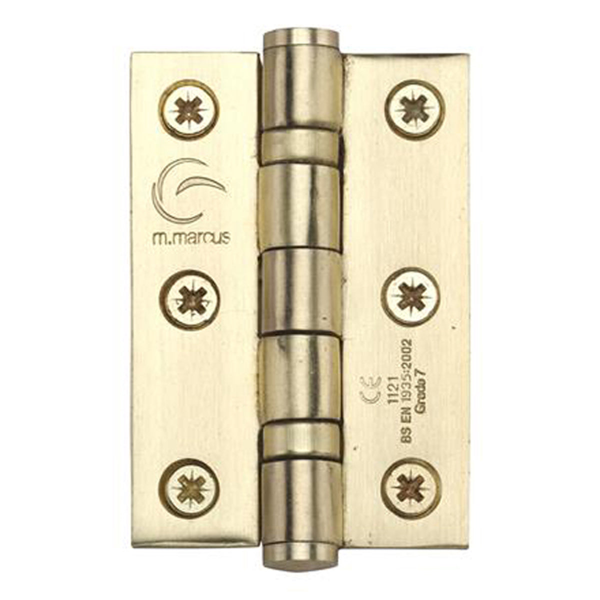 SS LINE HINGE 2BB 76x51 SBR by M MARCUS LTD