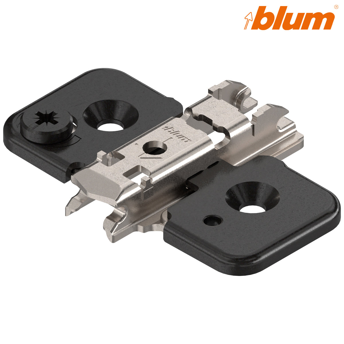 BLUM CLIP MOUNTING PLATE CRUCIFORM 00 SCREW-ON HA CAM ±2 8.5 ST/ONYX by JULIUS BLUM UK LTD