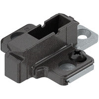 BLUM CLIP MOUNTING PLATE CRUCIFORM 09 SYSTEM SCREW ±2 17.5 ZNC/ONYX – HIO175H9190
