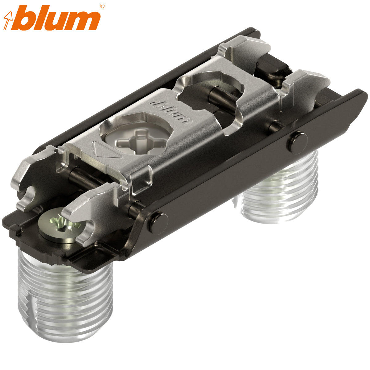 BLUM CLIP MOUNTING PLATE HORIZONTAL 00 KNOCK-IN HA CAM ST/ONYX by JULIUS BLUM UK LTD