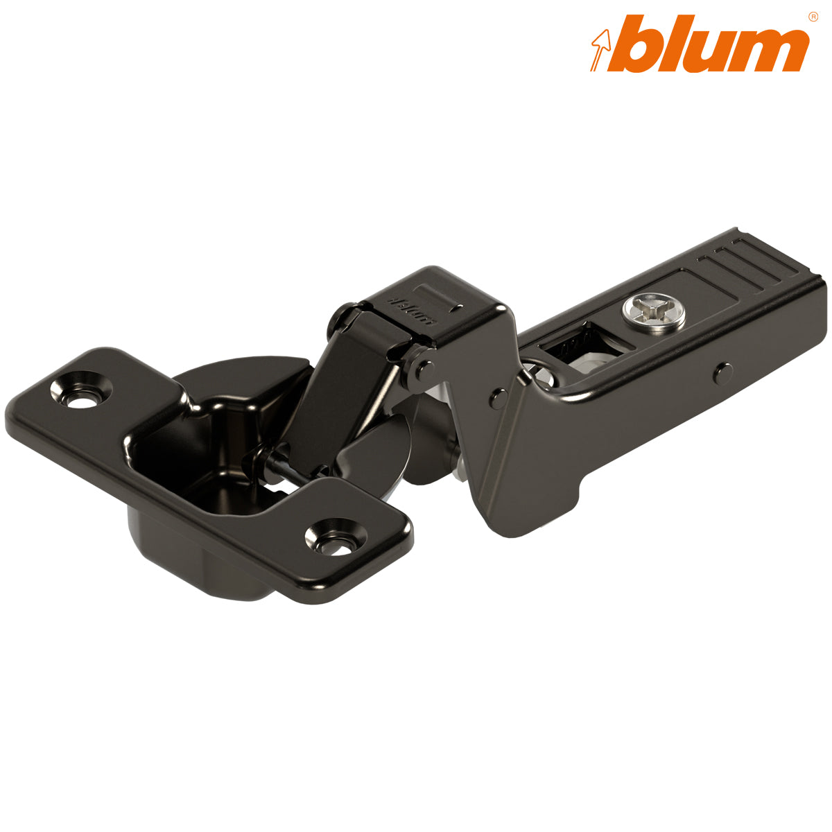 BLUM CLIP PROFILE DOOR HINGE 95deg INSET UNSPRUNG SCREW-ON ONYX by JULIUS BLUM UK LTD
