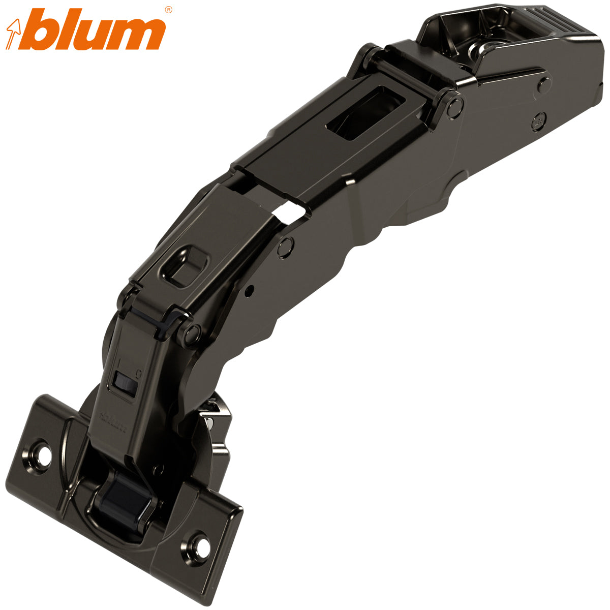 BLUM CLIP BLUMOTION WIDE HINGE 155deg DUAL SCREW-ON ONYX