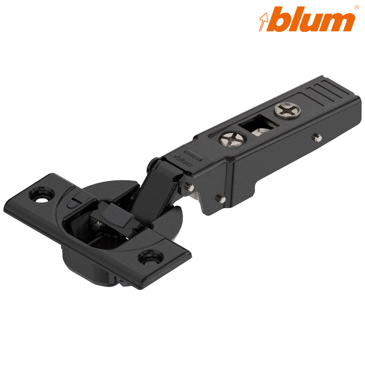 BLUM CLIP BLUMOTION PROFILE HINGE 95deg OVERLAY SCREW-IN ONYX