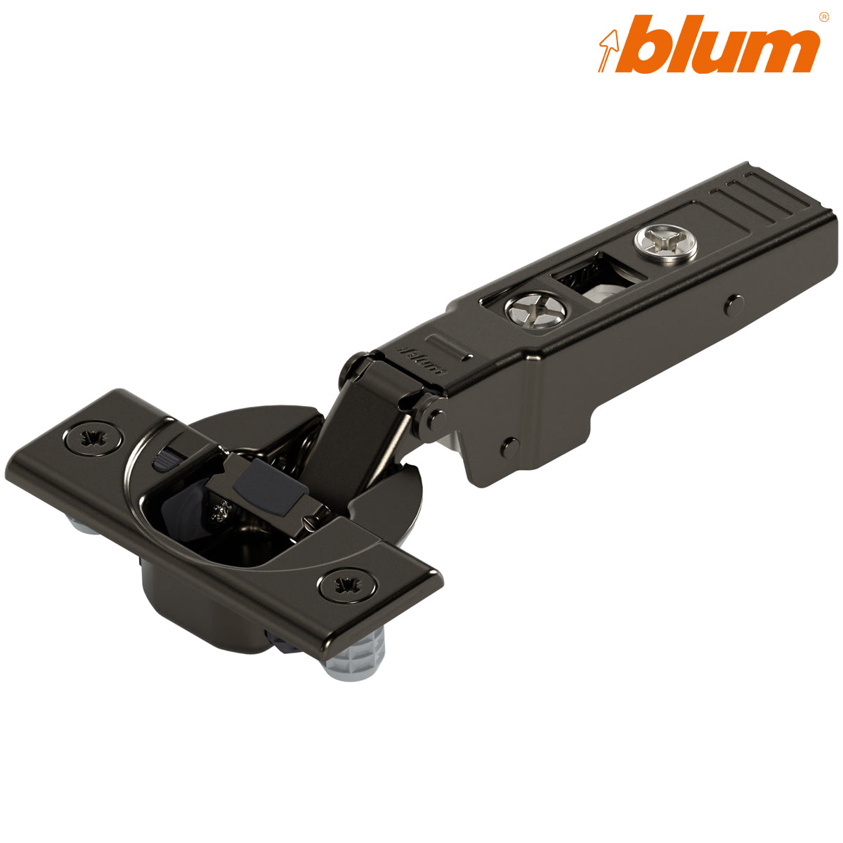 BLUM CLIP BLUMOTION PROFILE HINGE 95deg OVERLAY KNOCK-IN ONYX by JULIUS BLUM UK LTD