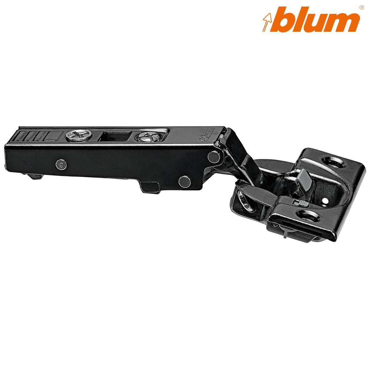 BLUM CLIP BLUMOTION HINGE 107deg SCREW-ON OVERLAY ONYX