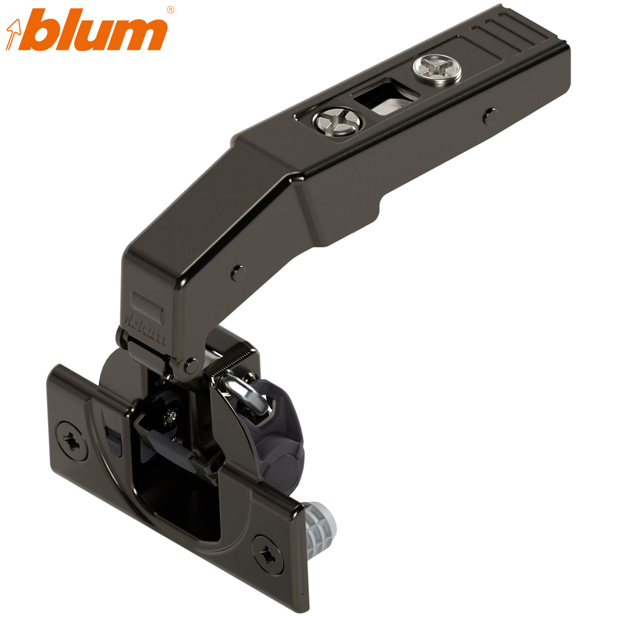 BLUM CLIP BLUMOTION BLIND HINGE CORNER 95deg INSET KNOCK-IN ONYX