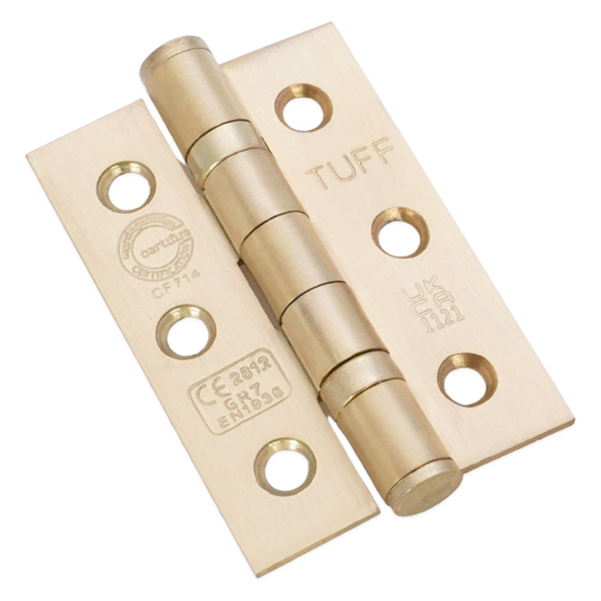 MILD STEEL BB BUTT HINGE CE7 76x3x50 SBR by Spira Brass