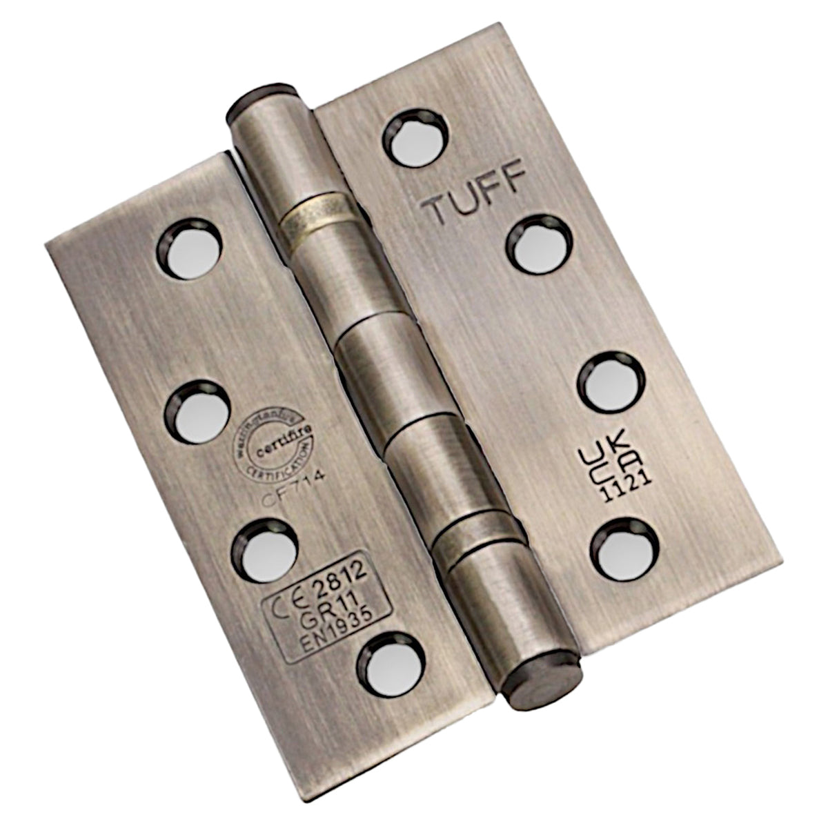 MILD STEEL BB BUTT HINGE CE11 100x3x76 ABR by Spira Brass
