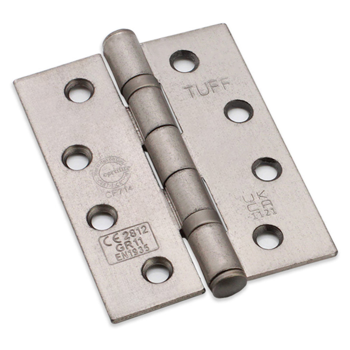 MILD STEEL BB BUTT HINGE CE11 100x3x76 PEW by Spira Brass