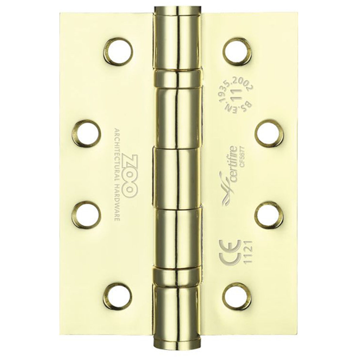 ZHS ST DOOR HINGE SQU 102x76x3 EBR