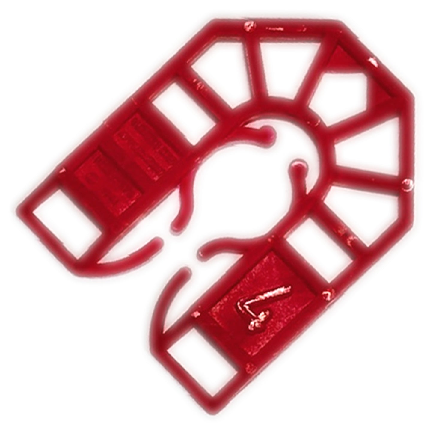 Small U-Shaped Shim Packers 55x43x4mm Red – Pack of 1000