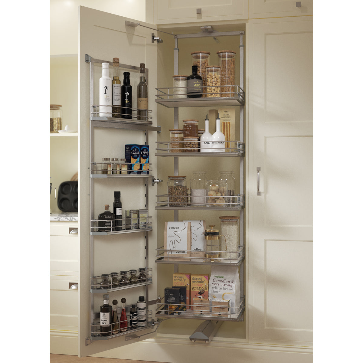 VS TAL GATE PRO SWING PULL-OUT 1970-2150x500 PREMEA PLAT/WHI