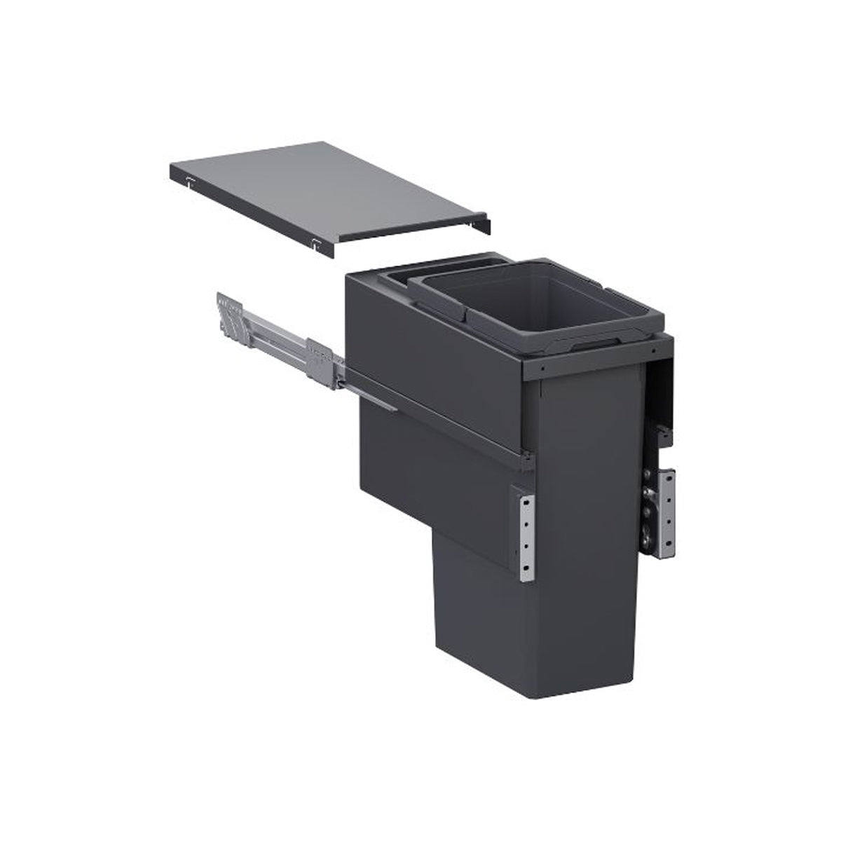 VS ENVI SPACE XX PRO S WASTE BIN 1x32L 1x1.2L 476x300 LVGY
