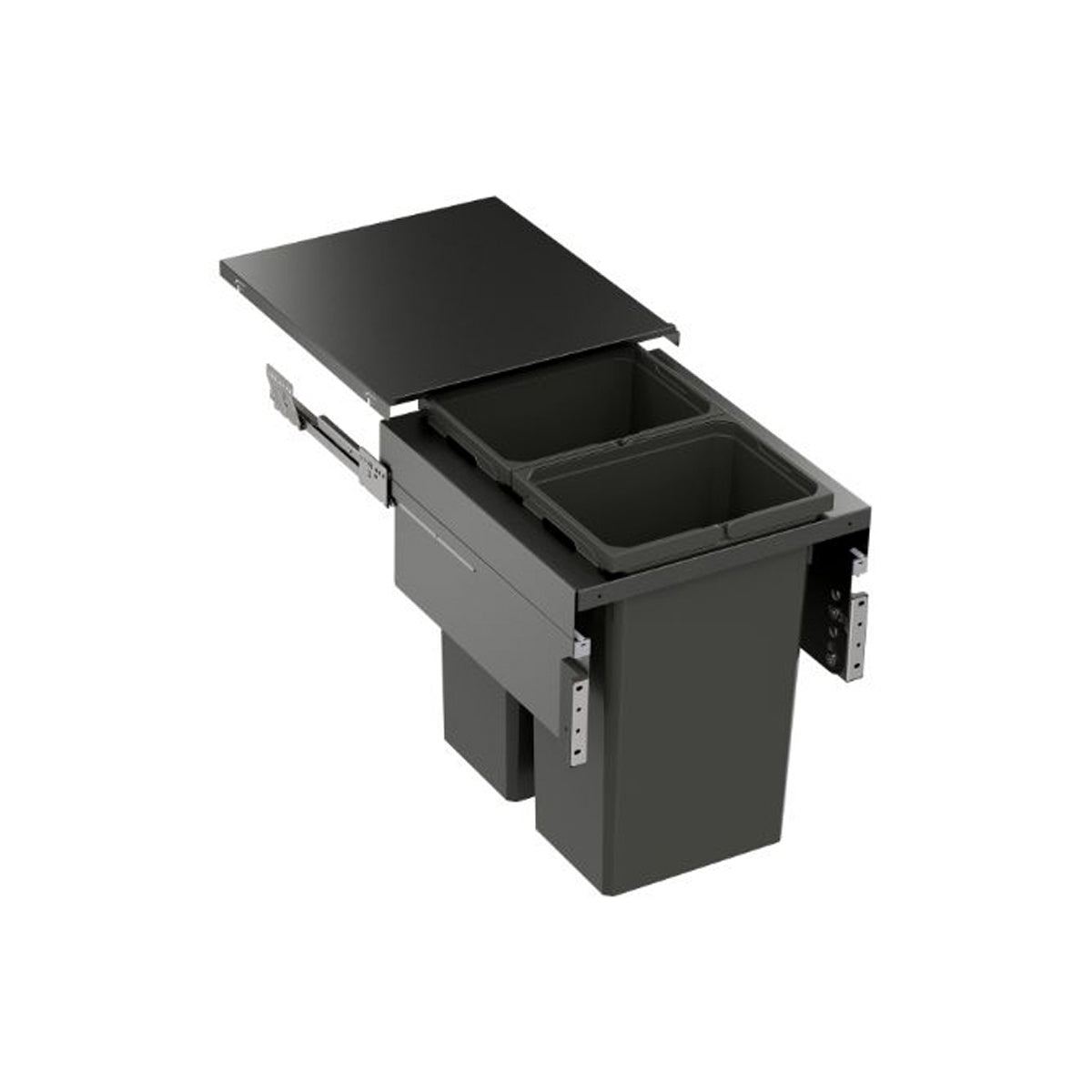 VS ENVI SPACE XX PRO S WASTE BIN 2x32L 476x500 LVGY