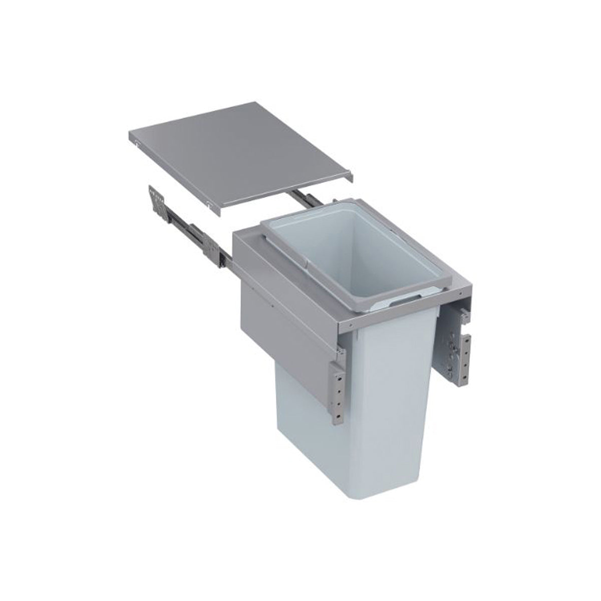 VS ENVI SPACE XX PRO S WASTE BIN 1x44L 476x400 LGY