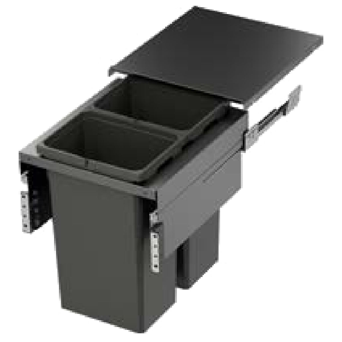 VS ENVI SPACE XX PRO WASTE BIN 2x35L 515x500 LVGY