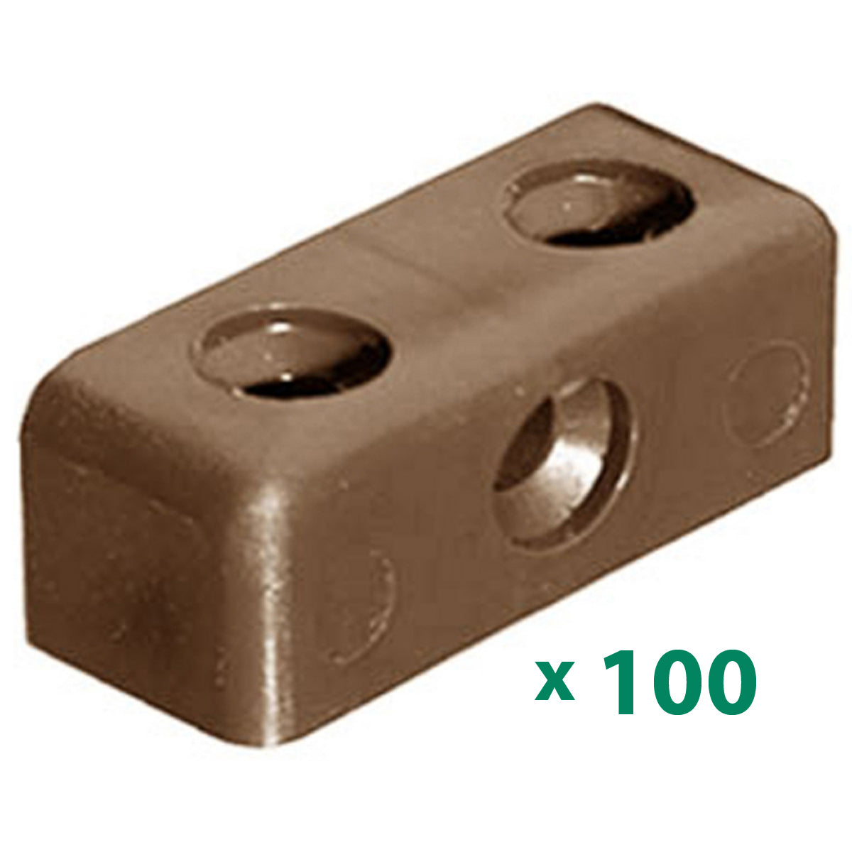 MODESTY BLOCK 3HOLE (17) DARK BROWN x0100