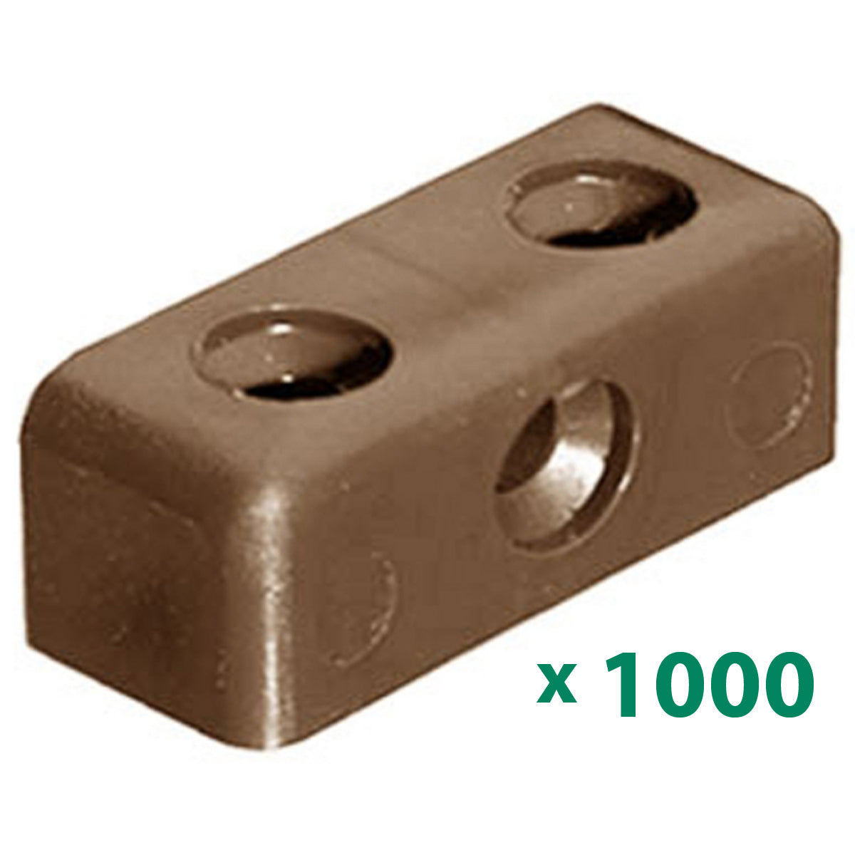 MODESTY BLOCK 3HOLE (17) DARK BROWN x1000 – KD1701D