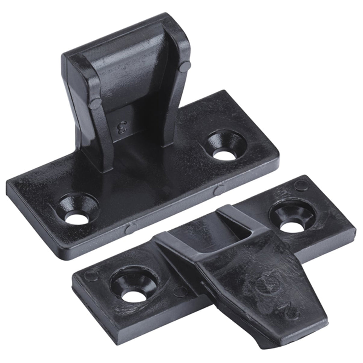 PUSH-FIT FASTENER M+F 48x29x23 BLK x100 by FORMED