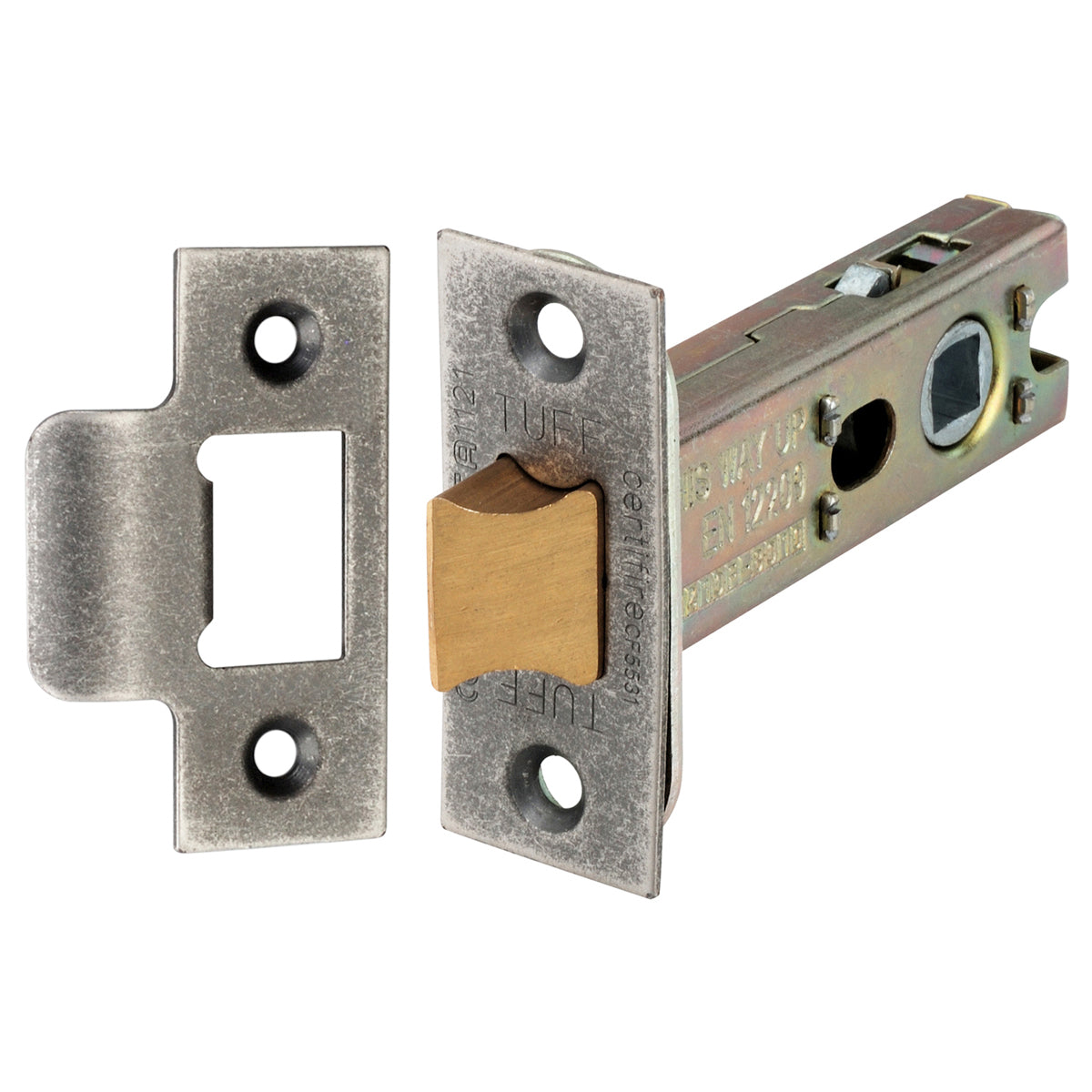 HEAVY DUTY TUBULAR LATCH CE 60x076 PEW by Spira Brass