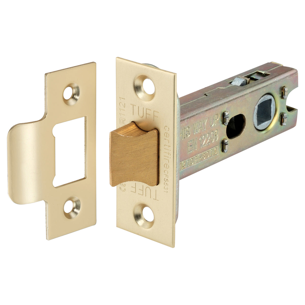 HEAVY DUTY TUBULAR LATCH CE 60x102 SBR by Spira Brass