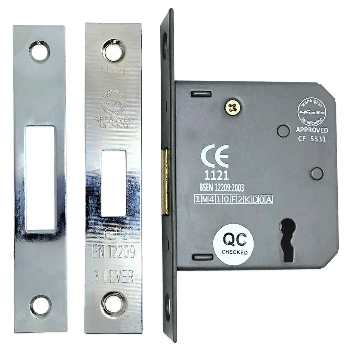 3 LEVER DEAD LOCK CE 120x63 PCP by Spira Brass