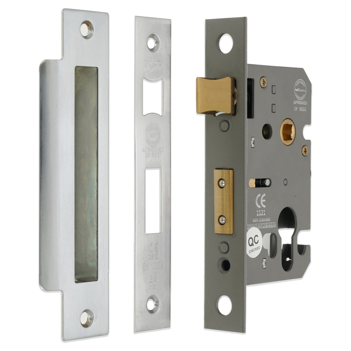 EURO PROFILE MORTICE SASH LOCK CE 150x63 SCP by Spira Brass