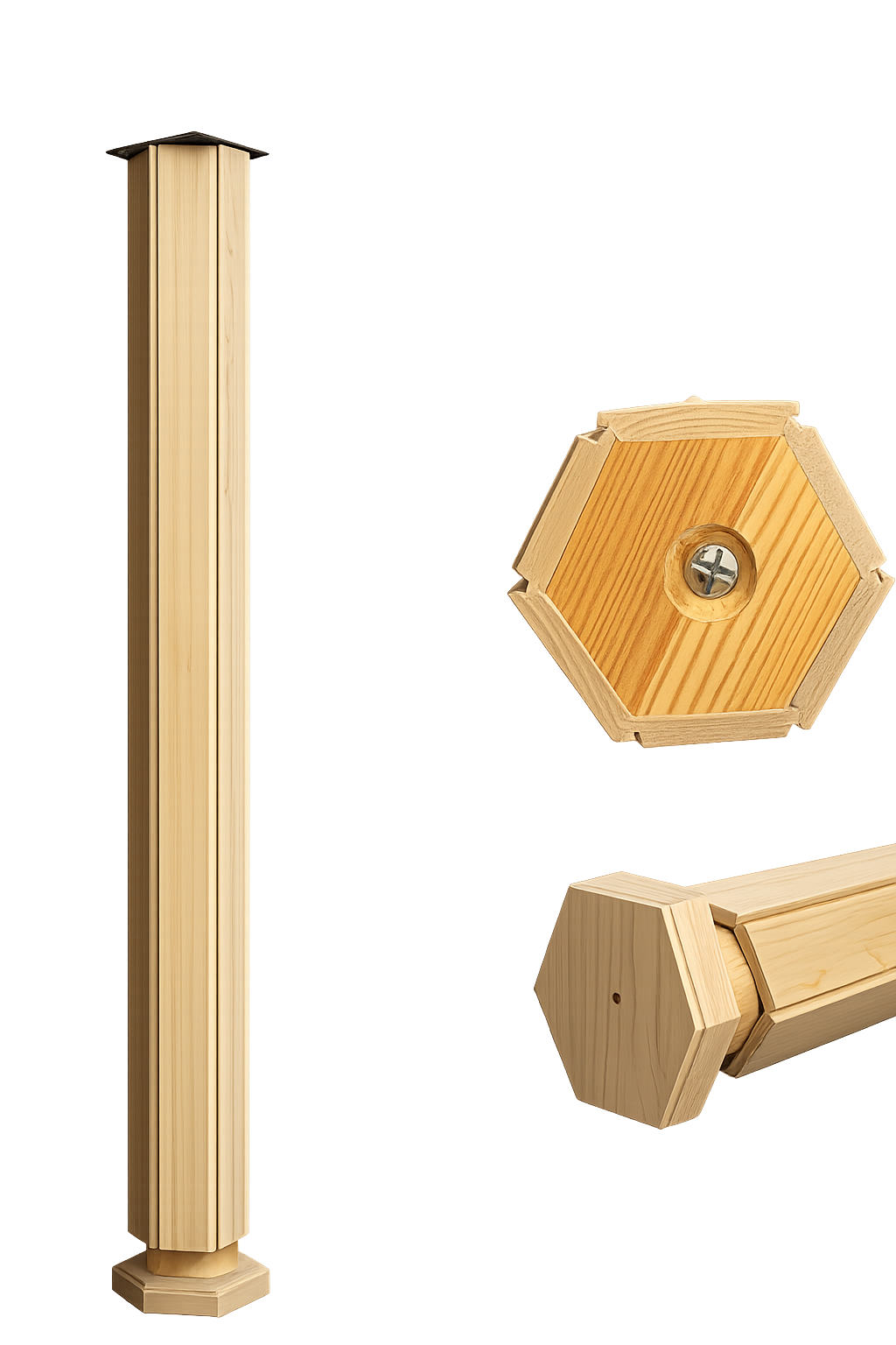 HEX ADJ BREAKFAST BAR LEG 870 MAPLE