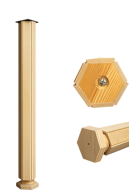 HEX ADJ BREAKFAST BAR LEG 710 PINE