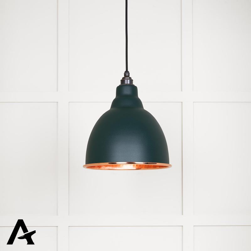 BRINDLEY PENDANT HAMMERED 260x270 COP/DINGLE - 49500DI by MARCHES (ANVIL) ARCHITECTURAL HARDWARE