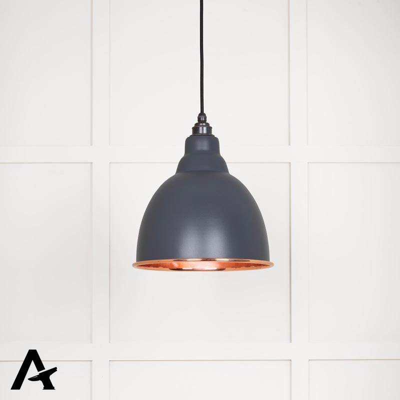 BRINDLEY PENDANT SMOOTH 260x270 COP/SLATE by MARCHES (ANVIL) ARCHITECTURAL HARDWARE