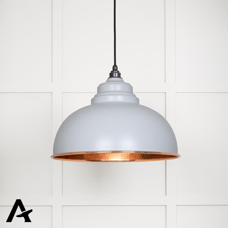 HARBORNE PENDANT HAMMERED 400x270 COP/BIRCH - 49501BI by MARCHES (ANVIL) ARCHITECTURAL HARDWARE
