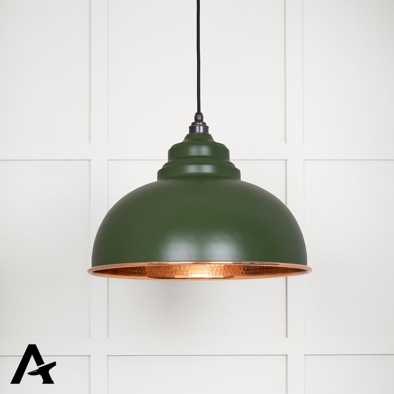 HARBORNE PENDANT HAMMERED 400x270 COP/HEATH - 49501H by MARCHES (ANVIL) ARCHITECTURAL HARDWARE
