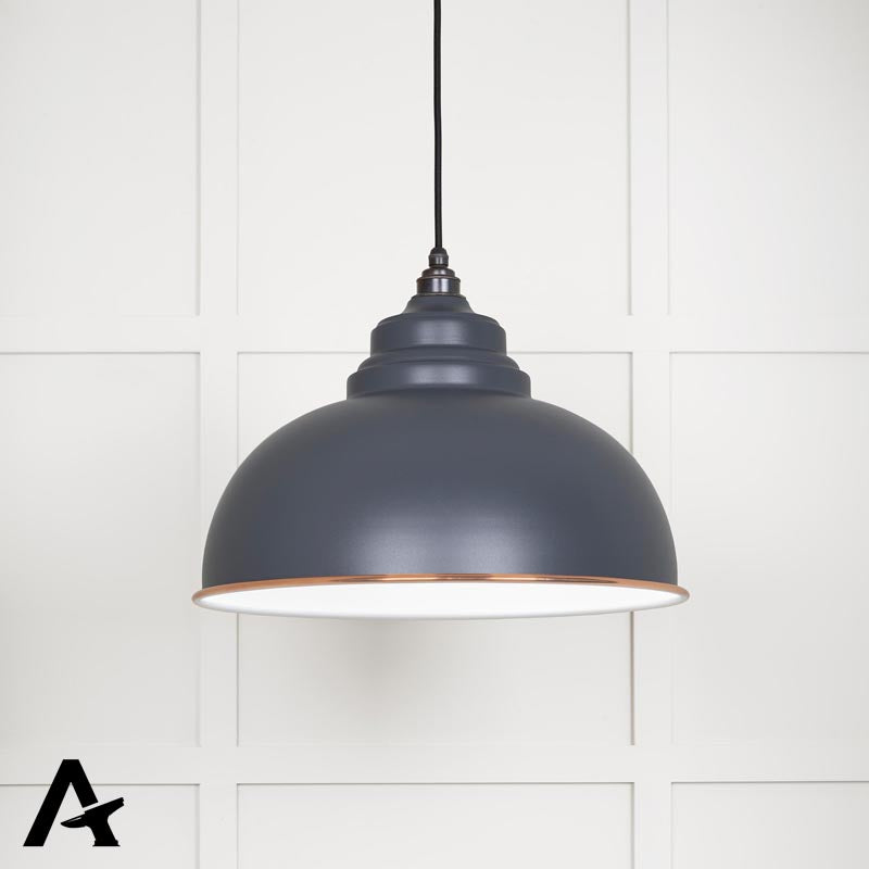 HARBORNE PENDANT GLOSS 400x270 WHI/SLATE - 49508SL by MARCHES (ANVIL) ARCHITECTURAL HARDWARE