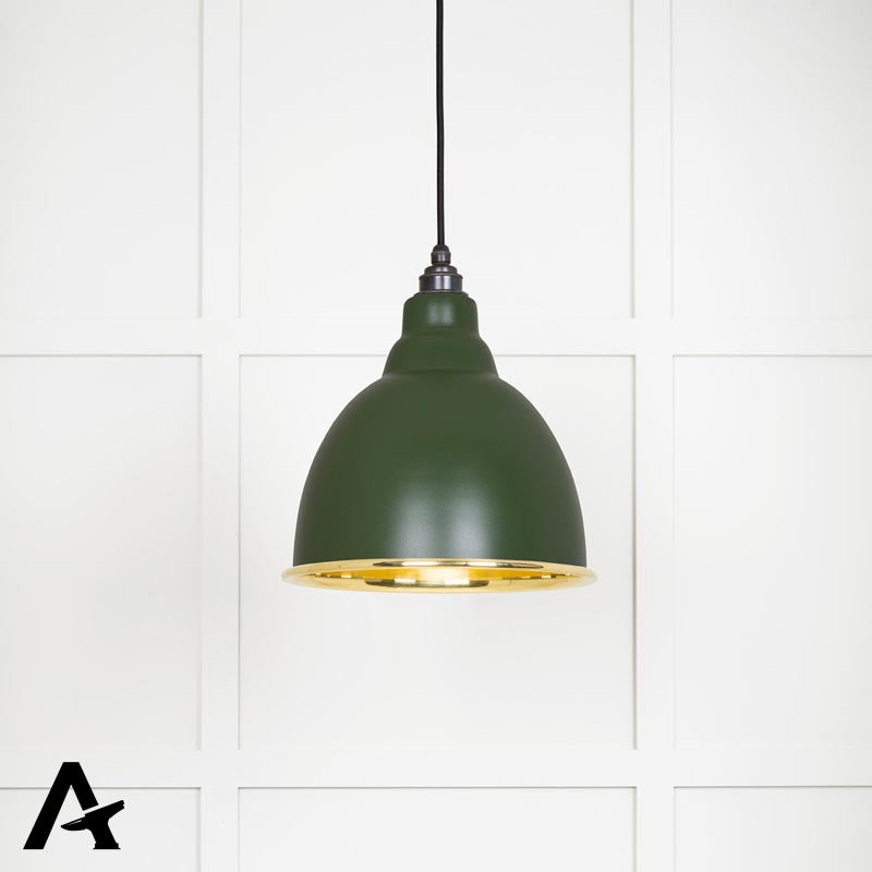 BRINDLEY PENDANT SMOOTH 260x270 BRS/HEATH - 49518H by MARCHES (ANVIL) ARCHITECTURAL HARDWARE