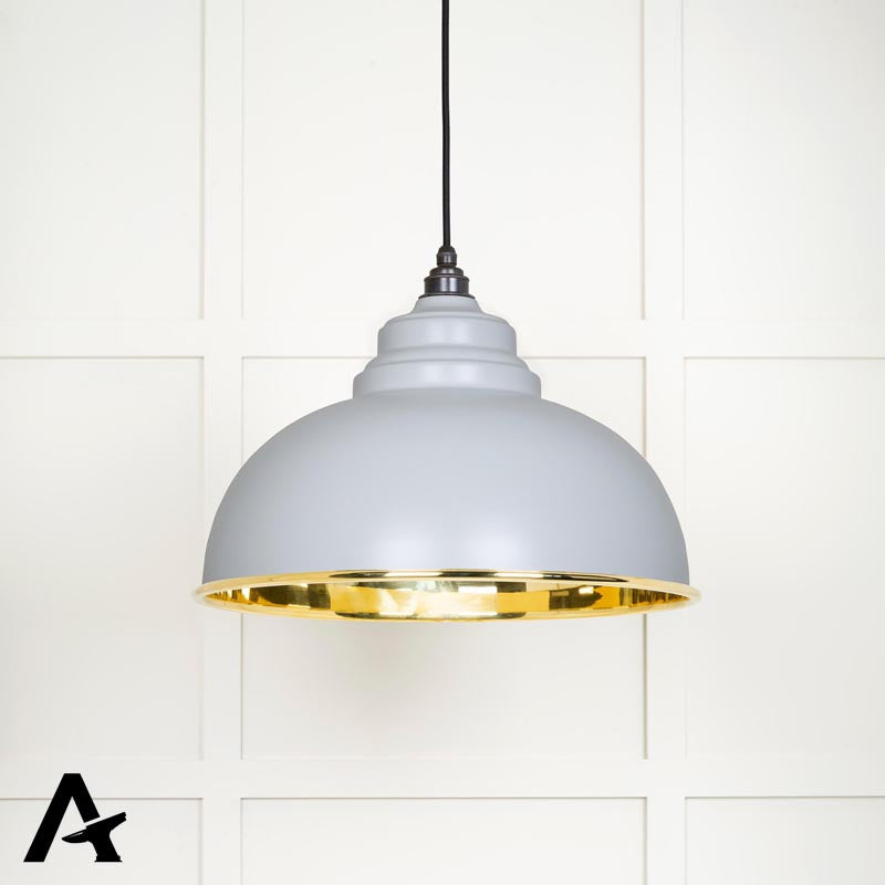 HARBORNE PENDANT SMOOTH 400x270 BRS/BIRCH - 49522BI by MARCHES (ANVIL) ARCHITECTURAL HARDWARE