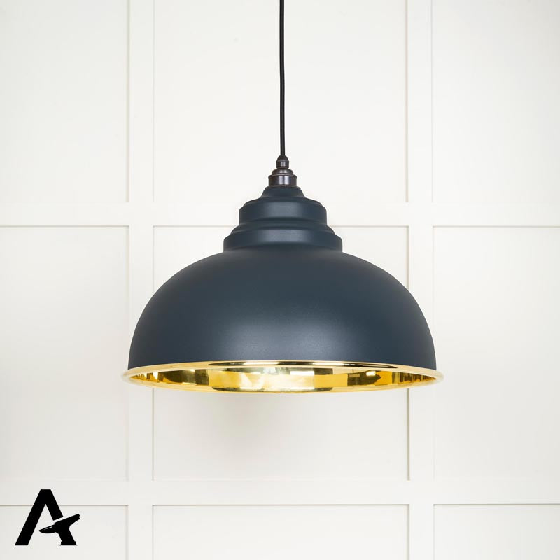 HARBORNE PENDANT SMOOTH 400x270 BRS/SOOT by MARCHES (ANVIL) ARCHITECTURAL HARDWARE
