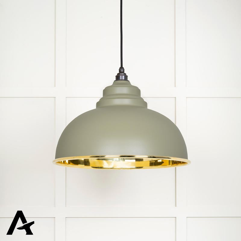 HARBORNE PENDANT SMOOTH 400x270 BRS/TUMP by MARCHES (ANVIL) ARCHITECTURAL HARDWARE
