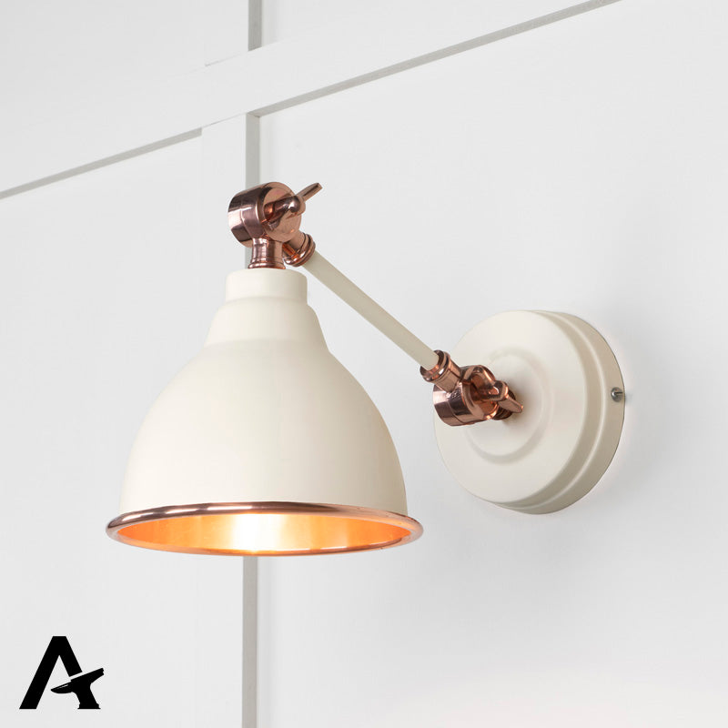 BRINDLEY WALL LIGHT SMOOTH 139x124 COP/TEASEL by MARCHES (ANVIL) ARCHITECTURAL HARDWARE
