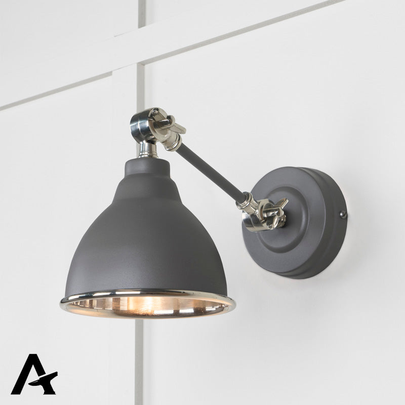 BRINDLEY WALL LIGHT SMOOTH 139x124 PNP/BLUFF by MARCHES (ANVIL) ARCHITECTURAL HARDWARE