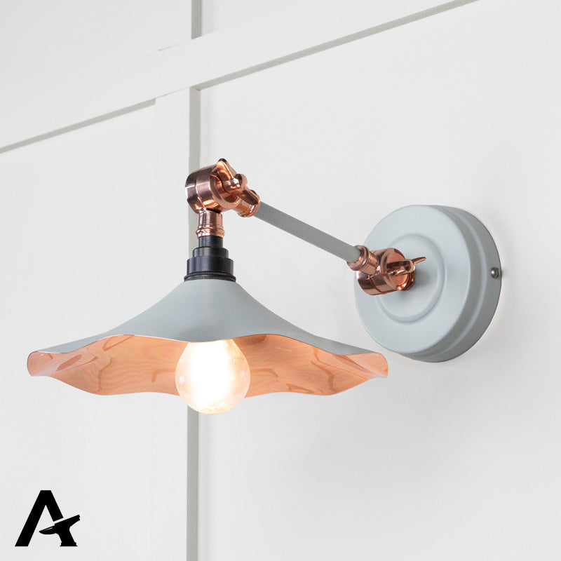 FLORA WALL LIGHT SMOOTH 217x063 COP/BIRCH - 49723SBI by MARCHES (ANVIL) ARCHITECTURAL HARDWARE