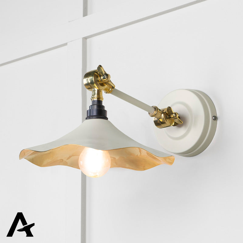 FLORA WALL LIGHT SMOOTH 217x063 BRS/TEASEL by MARCHES (ANVIL) ARCHITECTURAL HARDWARE