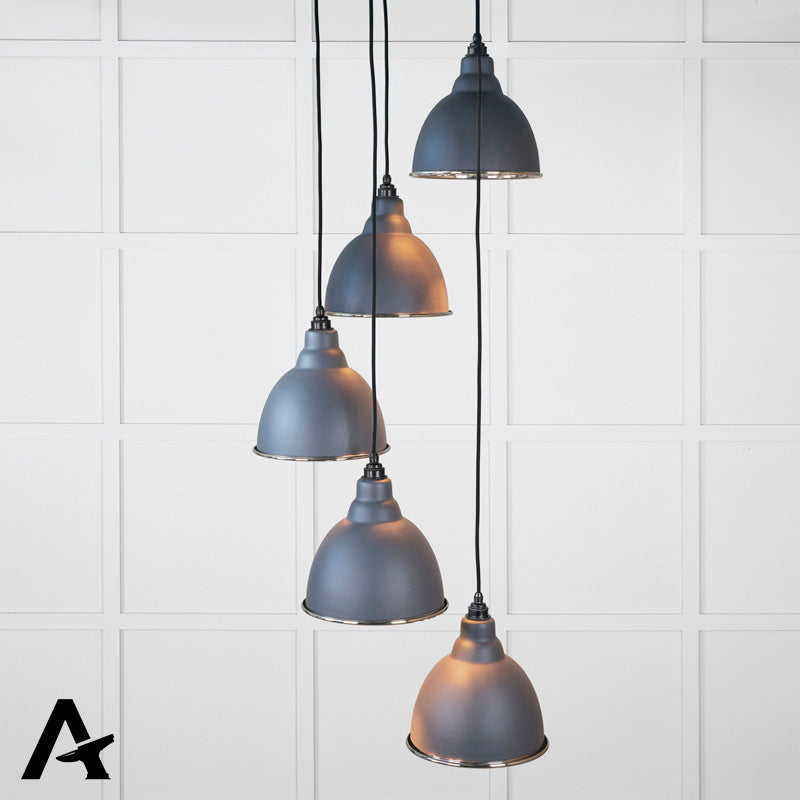 BRINDLEY CLUSTER PENDANT SMOOTH 260x270 PNP/SLATE by MARCHES (ANVIL) ARCHITECTURAL HARDWARE