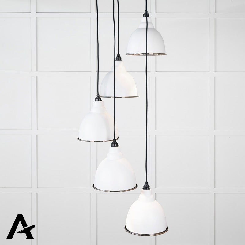 BRINDLEY CLUSTER PENDANT HAMMERED 260x270 PNP/FLOCK by MARCHES (ANVIL) ARCHITECTURAL HARDWARE