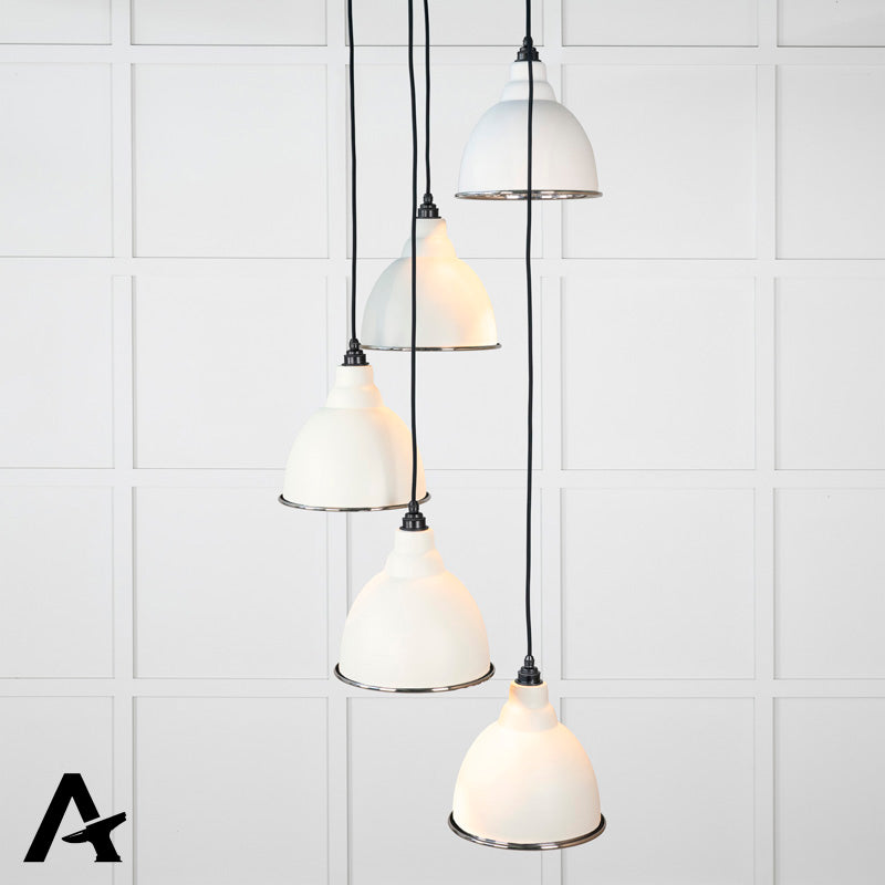 BRINDLEY CLUSTER PENDANT HAMMERED 260x270 PNP/TEASEL by MARCHES (ANVIL) ARCHITECTURAL HARDWARE