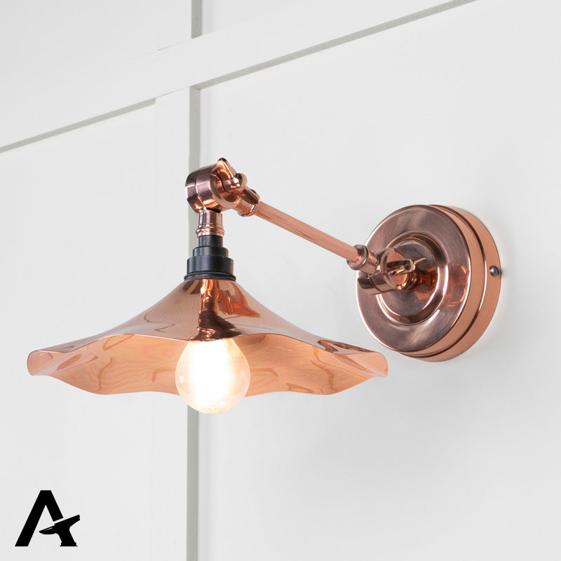 FLORA WALL LIGHT SMOOTH 217x063 COP/COP by MARCHES (ANVIL) ARCHITECTURAL HARDWARE