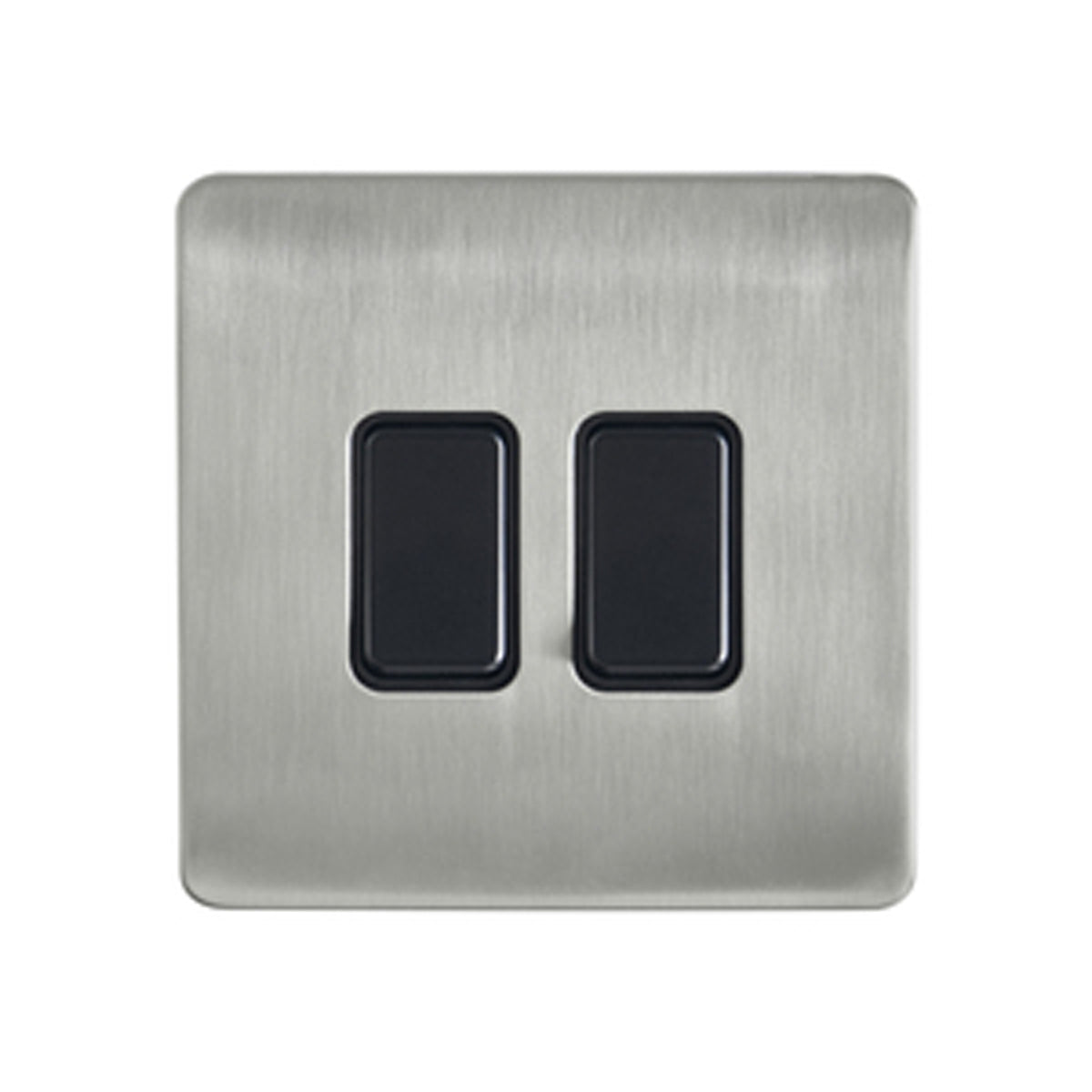KINETIC DECORATIVE SWITCH DIMMABLE IP20 2G SNP/BLK