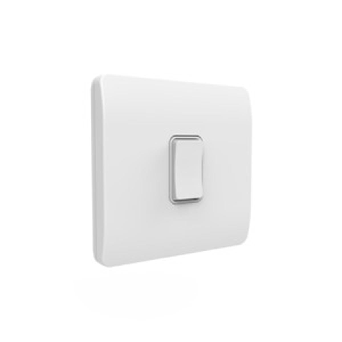 KINETIC SLIMLINE SWITCH ON/OFF IP20 1G WHI/WHI